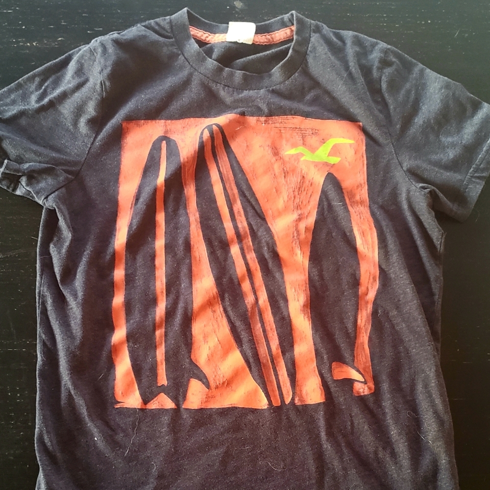 HOLLISTER SOFT COTTON T-SHIRT. VINTAGE SURFER LOOK!